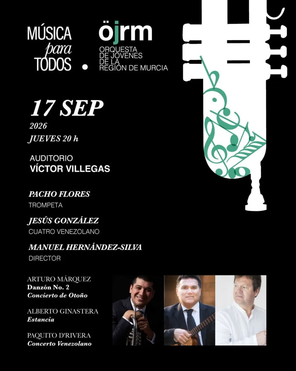 Cartel de Concierto de la Orquesta de Jóvenes de la Región de Murcia