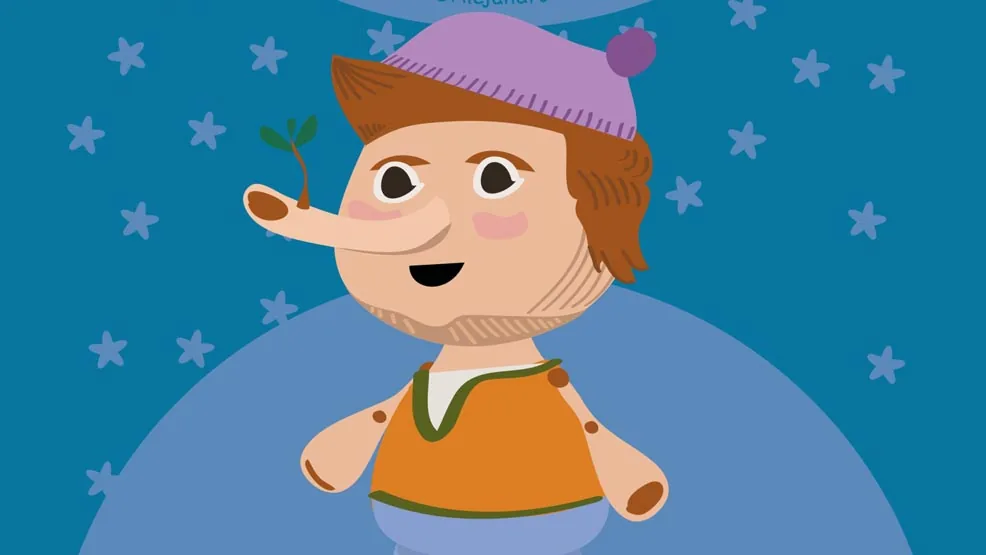 Cartel de Proyección infantil: Las aventuras de Pinocho