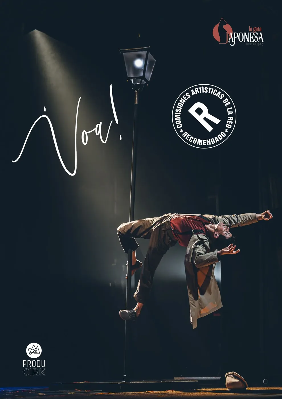 Cartel de Teatro gestual de calle: Voa!