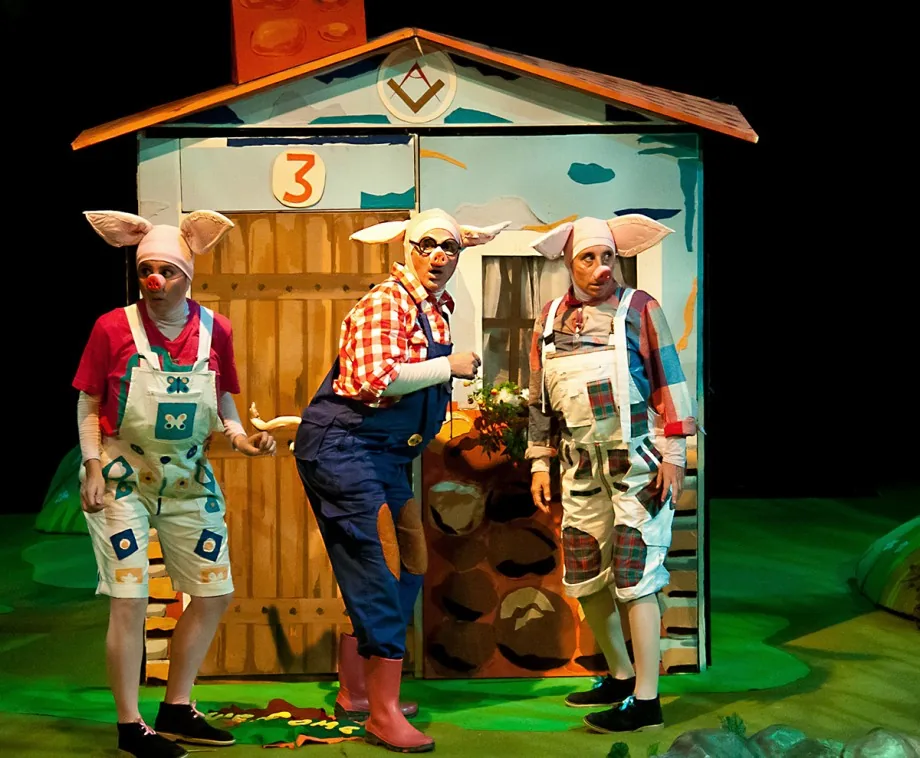 Cartel de Teatro infantil: Los 3 Cerditos