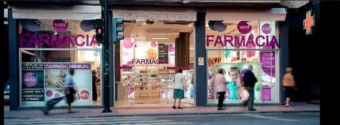 Fachada de Farmacia Mora Flores